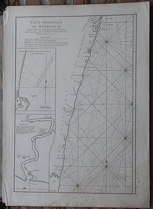 Antique Print-SEA CHART-AFRICA-MADAGASCAR-MANANJARY-Grenier-Mannevillette-1775