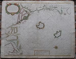 Antique Print-SEA CHART-AFRICA-CALABAR-NIGERIA-CAMEROON-GABON-Thronton-Lamb-1707