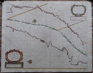 Antique Print-SEA CHART-AFRICA-WESTERN SAHARA-MOROCCO-AGADIR-Thronton-1707