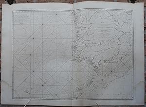 Antique Print-SEA CHART-SPAIN-PORTUGAL-MOROCCO-Mannevillette-1775