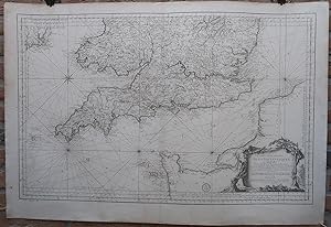 Antique Print-SEA CHART-ENGLAND-CHANNEL-WALES-Bellin-Depot de la Marine-1765