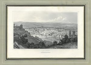 WÜRZBURG. Schöne Gesamtansicht von der Marienburg aus über den Main.