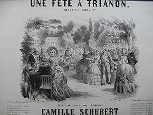 Une Fête à Trianon Gustave JANET Illustration XIXe siècle