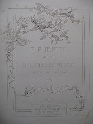 Seller image for SAUZAY Eugne Fleurette Chant Piano XIXe for sale by partitions-anciennes