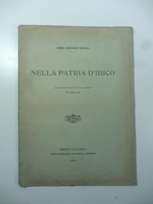 Seller image for Nella patria d'Ibico for sale by Coenobium Libreria antiquaria