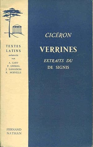 Cicéron. Verrines extraits du De Signis
