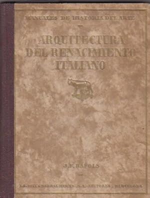 Imagen del vendedor de Arquitectura del Renacimiento italiano a la venta por LIBRERA GULLIVER