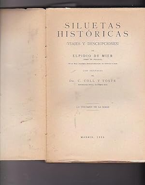 Seller image for Siluetas histricas (Viajes y descripciones) for sale by LIBRERA GULLIVER