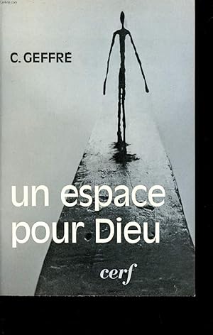 Seller image for UN ESPACE POUR DIEU for sale by Le-Livre