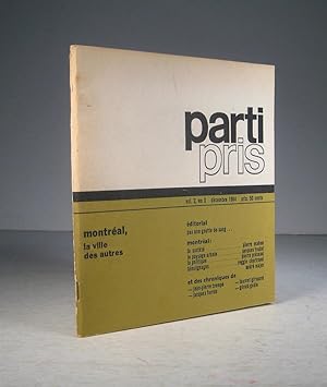 Parti Pris. Vol. 2, no 4. Décembre 1964