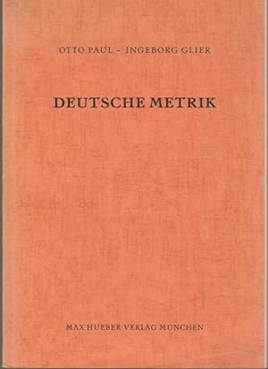 Bild des Verkufers fr Deutsche Metrik. Von Ingeborg Glier gewidmetes Exemplar zum Verkauf von Graphem. Kunst- und Buchantiquariat