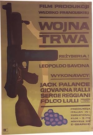 Image du vendeur pour Original Vintage Polish Movie Film Poster | Wojna Trwa (Warriors Five) mis en vente par Little Stour Books PBFA Member