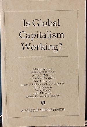 Imagen del vendedor de Is Global Capitalism Working? a la venta por Shore Books