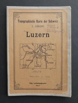 Topographische Karte der Schweiz 1 : 100 000 - [Überdruck] : Luzern.