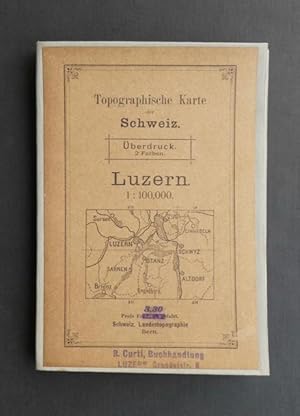 Topographische Karte der Schweiz 1 : 100 000 : Luzern. Überdruck. 2 Farben.