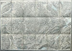 [Topographische Karte der Schweiz / Militärkarte] 1 : 100 000 : 'Napfgebiet'. Überdruck.