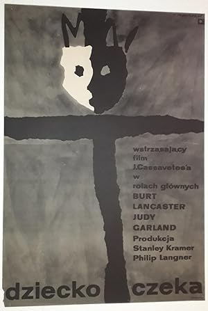 Bild des Verkufers fr Original Vintage Polish Movie Film Cinema Poster | Dziecko czeka (A Child Is Waiting) zum Verkauf von Little Stour Books PBFA Member