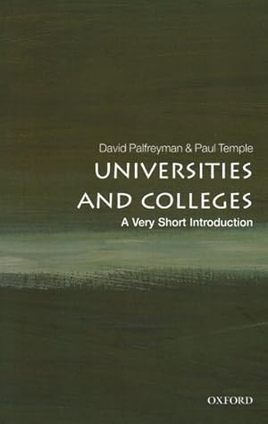 Immagine del venditore per Universities and Colleges : A Very Short Introduction venduto da GreatBookPrices