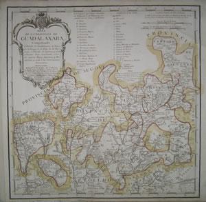 Imagen del vendedor de MAPA DE LA PROVINCIA DE GUADALAXARA, Comprehende el Partido de Guadalaxara, la Tierra de Jadraque, la de Hita, la de Buitrago, el Partido de Sigenza, y el de Colmenar Viejo, construido sobre los mejores mapas impresos y manuscritos y sujeto a las observaciones astronmicas a la venta por Librera Anticuaria Galgo