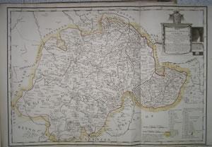 Imagen del vendedor de MAPA DE LA PROVINCIA Y OBISPADO DE CUENCA. Comprehende el Seoro de Molino, los partidos de Cuenca, Huete y S. Clemente. Construido sobre el mapa de este Obispado que corre en nombre del Lic. Bartolom Ferrer y el Manuscrito del Seoro de D. Gregorio Lpez. a la venta por Librera Anticuaria Galgo