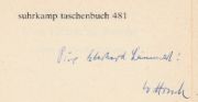 Bild des Verkufers fr Von Heine zu Brecht : Lyrik im Geschichtsprozess. Suhrkamp-Taschenbcher ; 481. zum Verkauf von Fundus-Online GbR Borkert Schwarz Zerfa