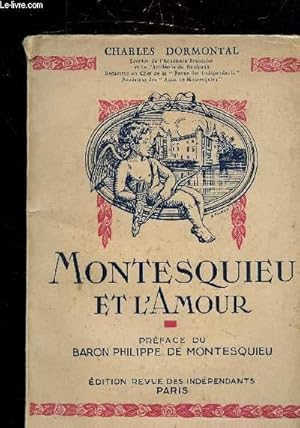 Seller image for MONTESQUIEU ET L'AMOUR for sale by Le-Livre