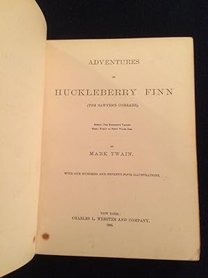 The Adventures of Huckleberry Finn.