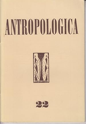 Bild des Verkufers fr Antropologica. No. 22 Enero 1968. zum Verkauf von Allguer Online Antiquariat