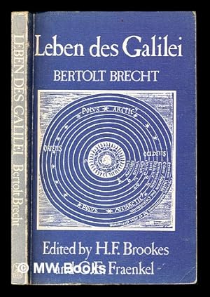 Bild des Verkufers fr Leben des Galilei / Bertolt Brecht ; edited by H.F. Brookes and C.E. Fraenke zum Verkauf von MW Books