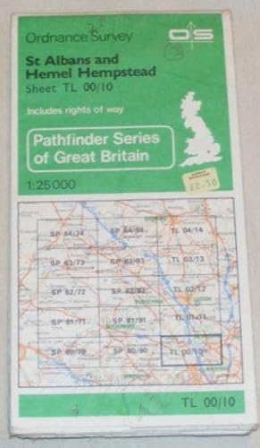 St Albans and Hemel Hemostead Pathfinder Map Sheet TL00/10 (1119)