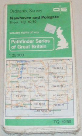 Newhaven and Polegate Pathfinder Map Sheet TQ 40/50 [1308]