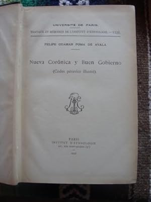 Imagen del vendedor de Nueva Coronica y Buen Gobierno. (Codex pruvien illustr) a la venta por Libros del cuervo