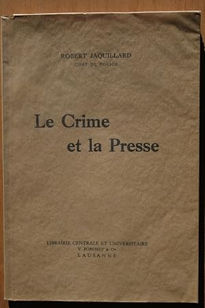 Le crime et la presse