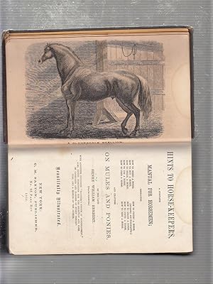 Bild des Verkufers fr Hints To Horse-Keepers, A Complete Manual for Horsemen.and Chapters on Mules and Ponies zum Verkauf von Old Book Shop of Bordentown (ABAA, ILAB)