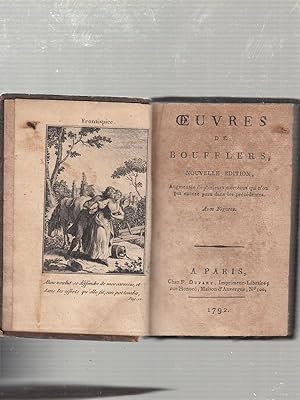 Bild des Verkufers fr Oeuvers de Boufflers (Nouvelle Edition) zum Verkauf von Old Book Shop of Bordentown (ABAA, ILAB)
