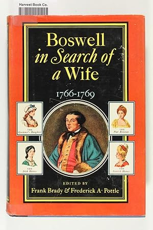 Imagen del vendedor de Boswell in search of a wife, 1766-1769 (Yale Editions of the Private Papers of James Boswell) a la venta por Jeffrey Blake