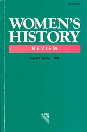 Seller image for Women's History Review Volume 1 Number 1 1992 for sale by Adelaide Booksellers