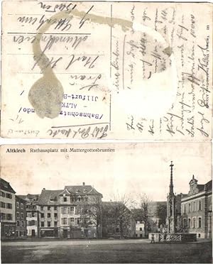 Image du vendeur pour 39172,Altkirch Rathausplatz 1910 Elsass mis en vente par Versandhandel Lehenbauer