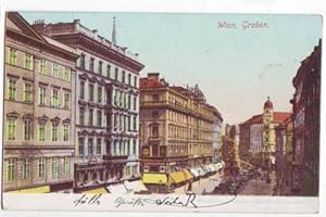 Image du vendeur pour 33784,Wien Graben Strassenpartie COLOR 1900 mis en vente par Versandhandel Lehenbauer