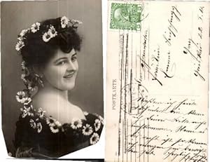 Imagen del vendedor de PG 1309-10 PRETTY EDWARDIAN FLOWER LADY DAISY Photo Postcard a la venta por Versandhandel Lehenbauer