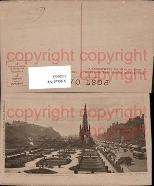 Seller image for 442663,Scotland Edinburgh Princess Street Park Monument Burg for sale by Versandhandel Lehenbauer