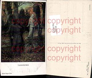 Bild des Verkufers fr 450738,M. Munk Vienne 984 Knstlerkarte Richard Wagner Tannhuser Wegkreuz zum Verkauf von Versandhandel Lehenbauer