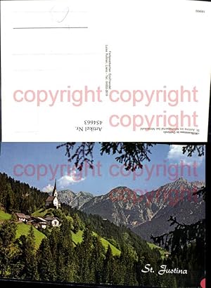 Seller image for 454663,Kirche St. Justina im Kristeinertal b. Mittewald Bergkulisse for sale by Versandhandel Lehenbauer