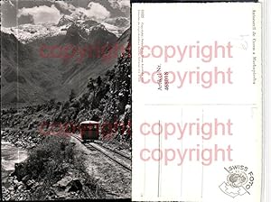 Image du vendeur pour 468018,Peru Autocarril de Cuzco a Machupicchu Bergbahn Bergkulisse mis en vente par Versandhandel Lehenbauer