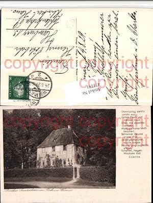 Bild des Verkufers fr 471191,Weimar Park Goethes Gartenhaus zum Verkauf von Versandhandel Lehenbauer