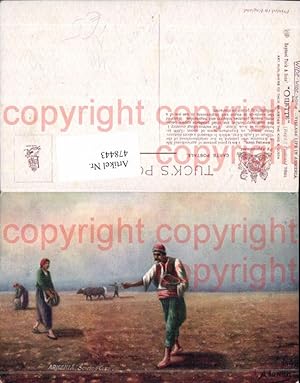 Bild des Verkufers fr 478443,Knstler Ak A. Sazian Armenia Sowing Corn Bauern Aussaat Landwirtschaft zum Verkauf von Versandhandel Lehenbauer