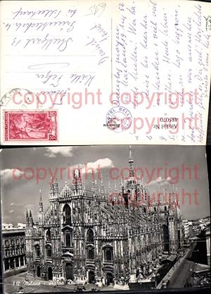 Seller image for 485070,Foto Ak Kirche Milano Mailand Piazza Duomo Dom for sale by Versandhandel Lehenbauer