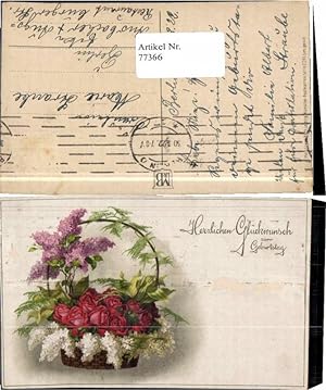 Bild des Verkufers fr 77366,Meissner & Buch 2261 Rosen Blumen Korb Geburtstag zum Verkauf von Versandhandel Lehenbauer