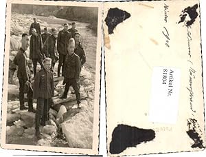 Image du vendeur pour 81804,Gppingen Umgebung Soldaten am Bach Uniformen Wehrmacht mis en vente par Versandhandel Lehenbauer