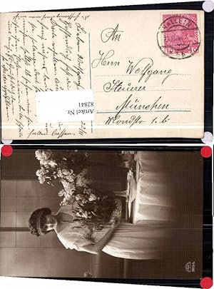 Bild des Verkufers fr 82841,Postkarte Schne Frau Stempel Hallein   Mnchen zum Verkauf von Versandhandel Lehenbauer